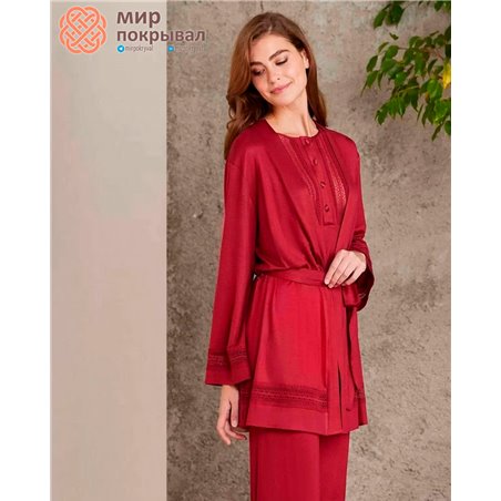 Халат+сорочка Pierre Cardin 2800 bordo
