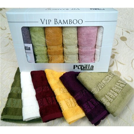 Комплект бамбуковых полотенец PUPILLA Bamboo elit 6шт