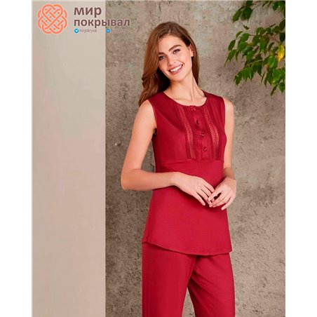 Халат+сорочка Pierre Cardin 2800 bordo
