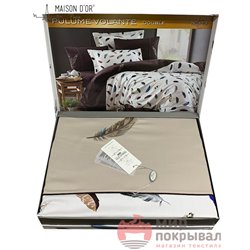 ПЛЮМЕС Maison D'or постельное белье с вышивкой (бежевый) 2
