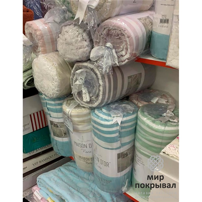 Покрывало Maison dor - Babette (БAБETTE - КОУР) серое