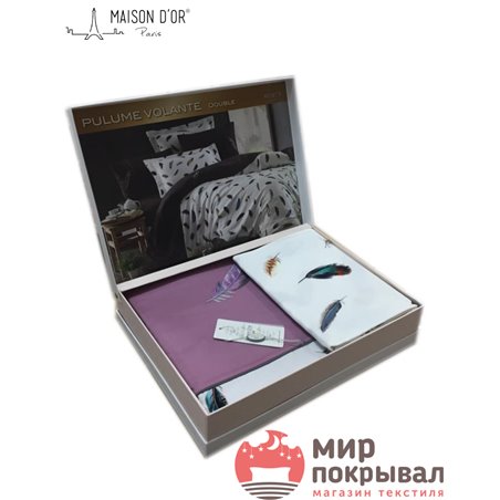 ПЛЮМЕС Maison D'or постельное белье с вышивкой (грязно-розовый)
