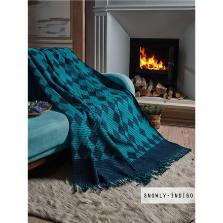 Плед Snowly Casual Indigo