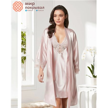 Халат+сорочка Pierre Cardin 4280 pudra