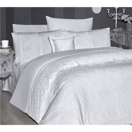 Постельное ЕВРО First Choice Hllary Beyaz moonlight
