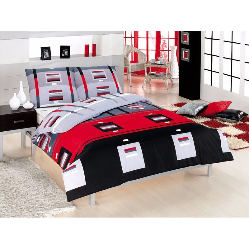 КПБ FirstChoice Polycotton Groke kirmizi