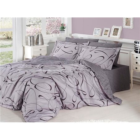 КПБ FirstChoice Cotton Satin Calisto gri