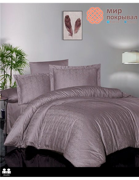 Постельное First Choice Jacquard Satin Athena Leylak (9) евро