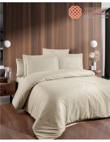 Постельное First Choice Jacquard Satin Herra White (JS-21) евро