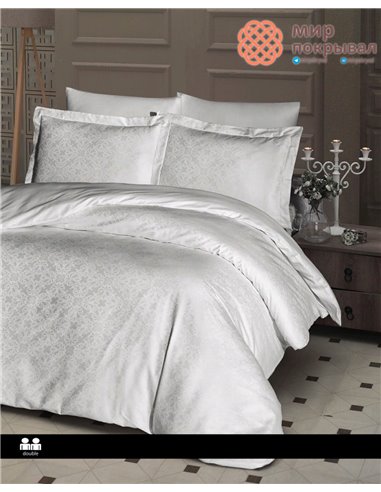 Постельное First Choice Jacquard Satin Lamone Cream (JS-146) евро
