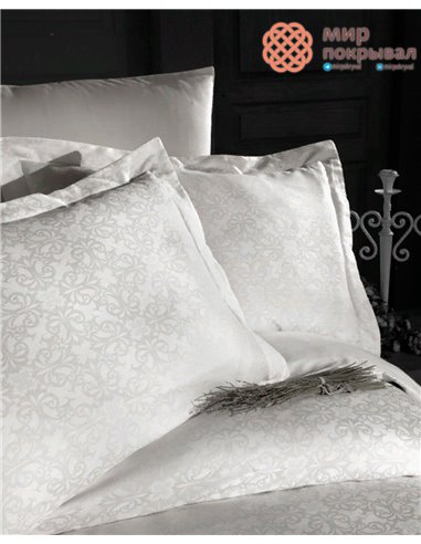 Постельное First Choice Jacquard Satin Lamone Cream (JS-146) евро