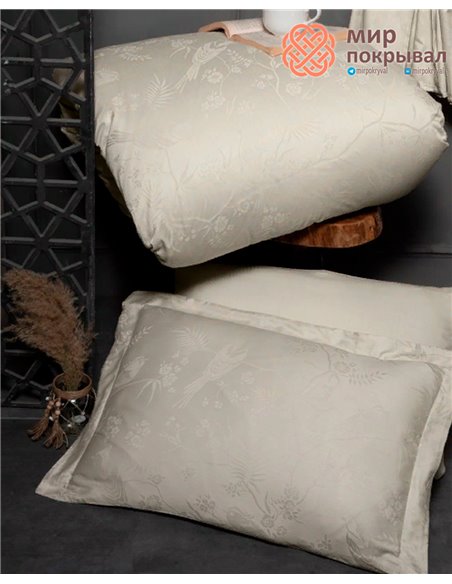 Постельное First Choice Jacquard Satin Stesha Beige (JS-222) евро