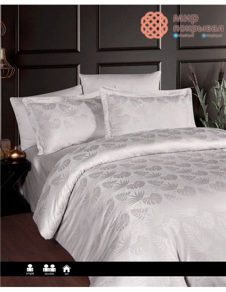 Постельное First Choice Jacquard Satin Nichol Raindrops (JS-229) евро