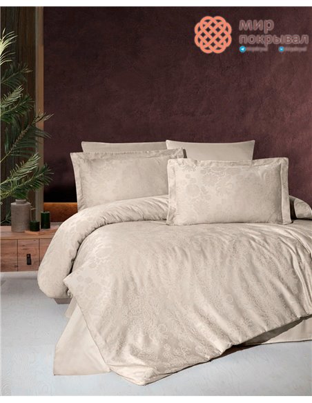 Постельное First Choice Jacquard Satin Herra Cappuccino (JS-29) евро