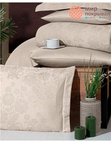 Постельное First Choice Jacquard Satin Herra Cappuccino (JS-29) евро