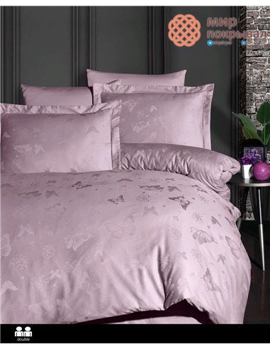 Постельное First Choice Jacquard Satin Corina Lavender (JS-212) евро