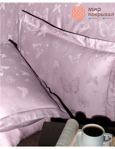 Постельное First Choice Jacquard Satin Corina Lavender (JS-212) евро