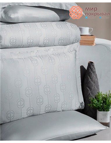 Постельное First Choice Jacquard Satin Norel Grey (JS-245) евро