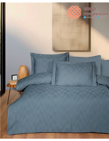 Постельное First Choice Jacquard Satin Boris Dark Grey (JS-265) евро
