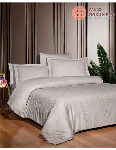 Постельное First Choice Jacquard Satin Etnic Beige (JS-270) евро