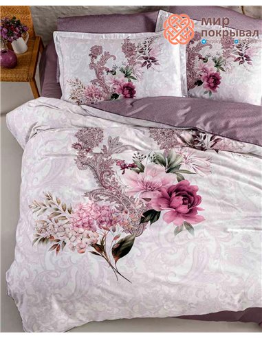Постельное евро La Romano Dolce berry Premium Satin (PR331)