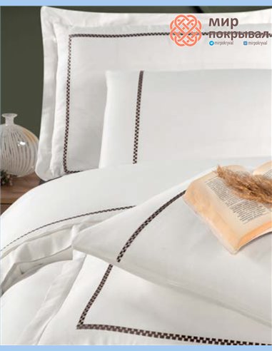 Постельное ЕВРО First Choice Pierre moonlight (VIP-321) cream