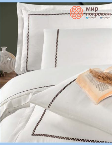 Постельное ЕВРО First Choice Pierre moonlight (VIP-321) cream