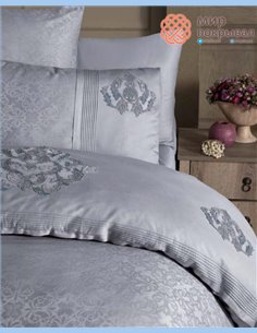 Постельное ЕВРО First Choice Mirabel moonlight (VIP-16) grey 2