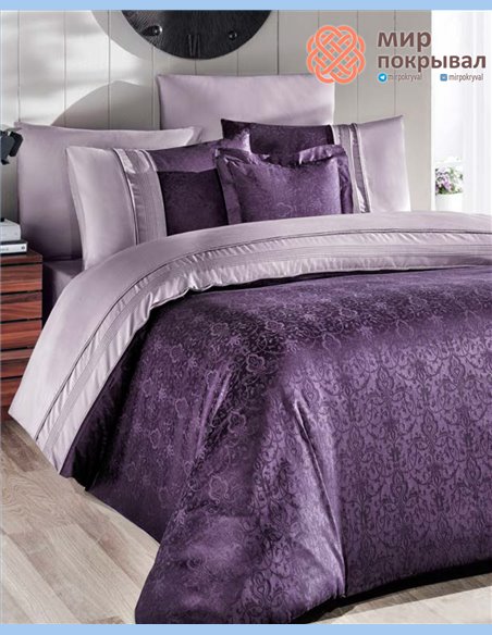 Постельное ЕВРО First Choice London moonlight (VIP-136) purple