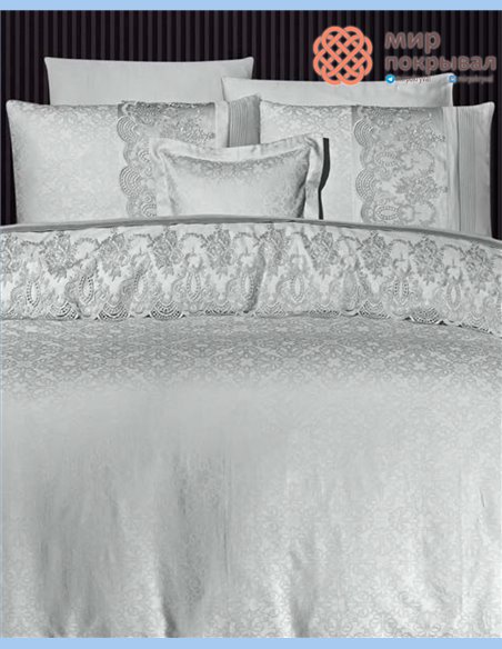 Постельное ЕВРО First Choice Hillary moonlight (VIP-102) grey