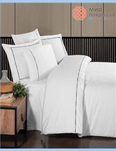 Постельное ЕВРО First Choice Claudio moonlight (VIP-306) white