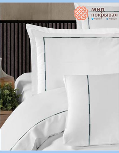 Постельное ЕВРО First Choice Claudio moonlight (VIP-306) white