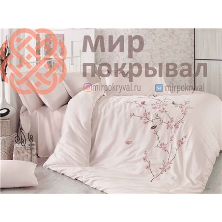 Butterfly Pudra Nakisli Nevresim Takimi