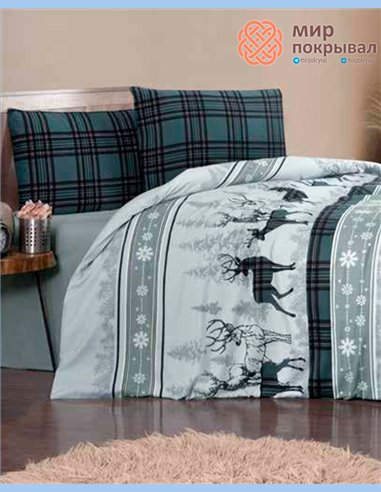 Постельное белье First Choice Flannel Happiness Green (FLN83)