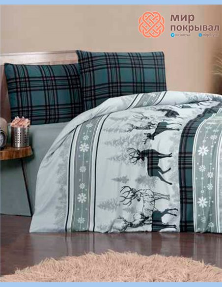 Постельное белье First Choice Flannel Happiness Green (FLN83)