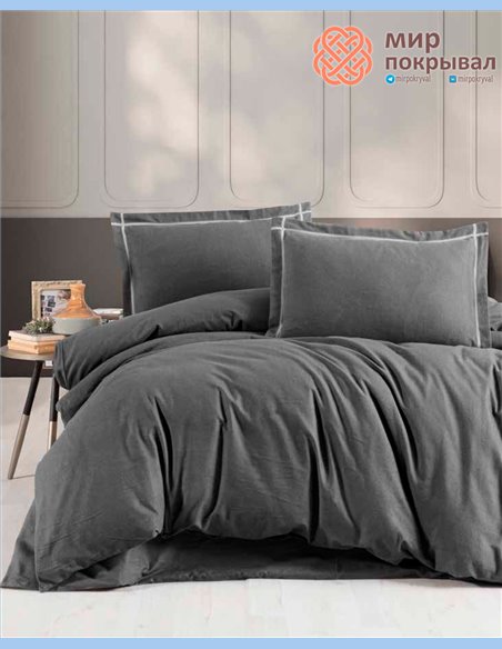 Постельное белье First Choice Flannel Soprano Anthracite (FLN301)