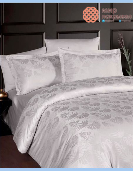 Жаккардовое постельное First Choice Satin Jacquard Nichol Raindroops (JS229)