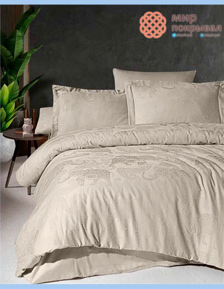 Жаккардовое постельное First Choice Satin Jacquard Doreta Soil (JS231)