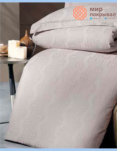 Жаккардовое постельное First Choice Satin Jacquard Norel Latte (JS250)