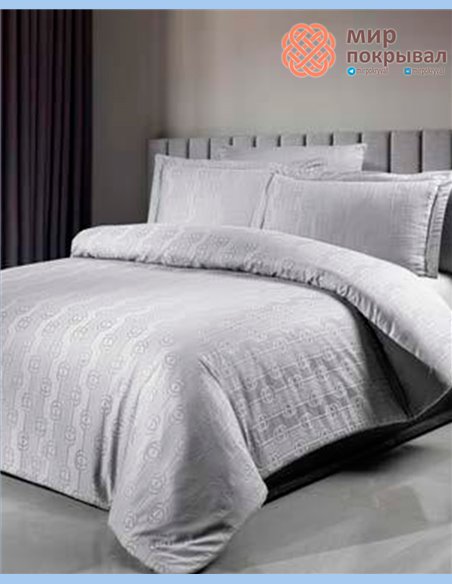Жаккардовое постельное First Choice Satin Jacquard Norel Latte (JS250)