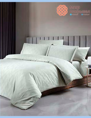 Жаккардовое постельное First Choice Satin Jacquard Boris Ice (JS260)