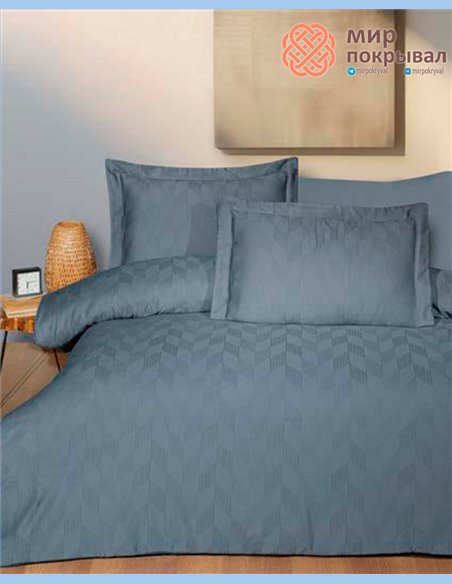 Жаккардовое постельное First Choice Satin Jacquard Boris Darkgrey (JS265)