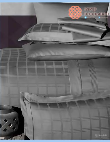 Сатиновое постельное First Choice Satin Deluxe Dark Royce Storm евро (DLX746)