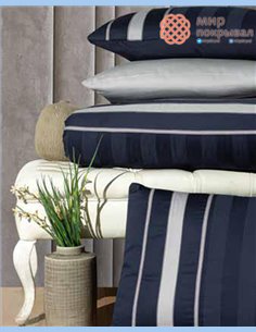 Сатиновое постельное First Choice Satin Deluxe Dark Artwel Navyblue евро (DLX242) 2
