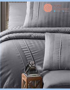 Сатиновое постельное First Choice Satin Deluxe Dark ModaLife Quicksilver евро (DLX204) 2