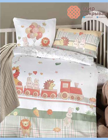 Комплект постельного + плед First Choice Baby Toys зеленый детский (DN101)