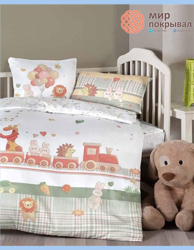 Комплект постельного + плед First Choice Baby Toys зеленый детский (DN101)