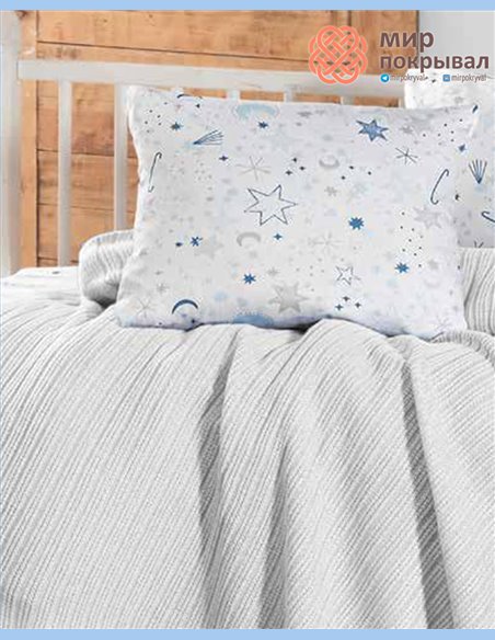 Комплект постельного + плед First Choice Baby Stellar белый детский (BNC211)
