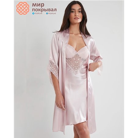 Халат+сорочка Pierre Cardin 4240 Pudra