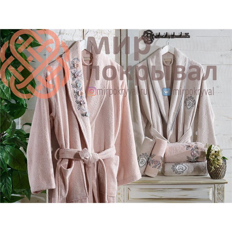 Spring Pudra-Tas Bambu Bornoz Set